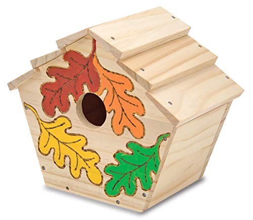 Melissa & Doug 13101 Vogelhausbastelset aus Holz, mehrfarbig von Melissa & Doug