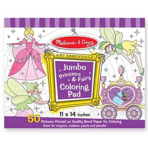 Melissa & Doug Jumbo Colouring Pad - Princess & Fairy | Activity Pad | Coloring Pads | 3+ | Gift for Boy or Girl von Melissa & Doug