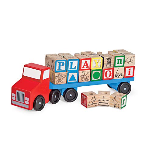 Melissa & Doug 15175 ABC Laster aus Holz mit Alphabet Holzklötzen von Melissa & Doug