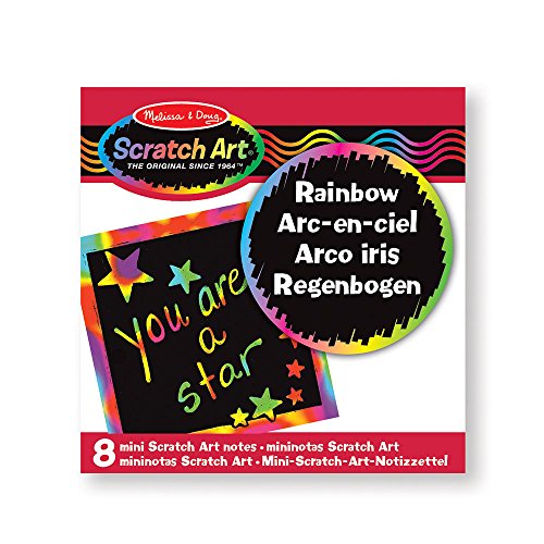 Melissa & Doug 15931 - Spielwerkzeug, Rainbow Mini Scratch Art Notes, Mehrfarbig von Melissa & Doug