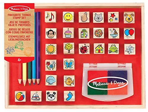 Melissa & Doug Lieblingssachenstempelset | Kunsthandwerk | Stempelset | 3+ | Geschenk für Jungen oder Mädchen von Melissa & Doug