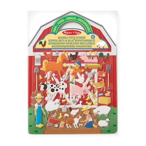 Melissa & Doug FBA_19408 & Doug 19408 Wiederverwendbare Gummisticker - Bauernhof, Multicoloured von Melissa & Doug