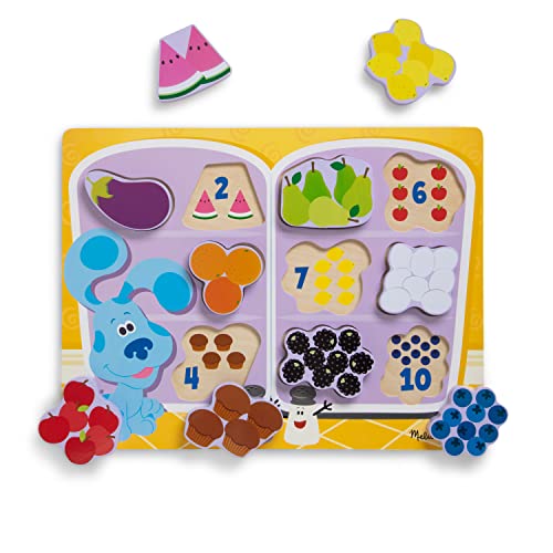 Blues Clues & You Fridge Food Wooden Chunky Puzzle - 10 Pieces von Melissa & Doug