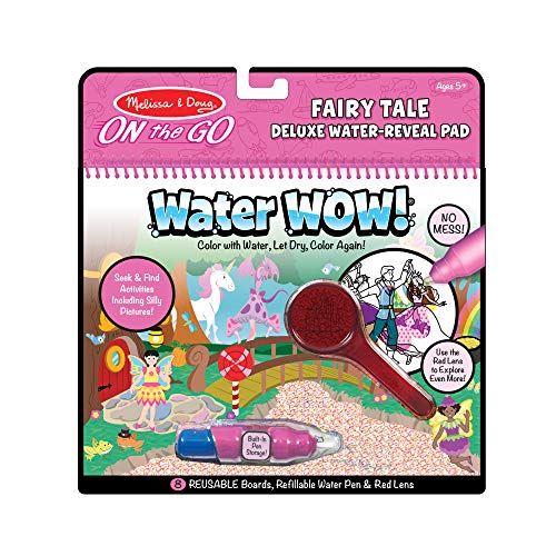 Melissa & Doug 40173 Water Wow-Fairy Tale Deluxe | Activity Pad | Reise | ab 3 Jahren | Geschenk für Jungen oder Mädchen, Weiß von Melissa & Doug