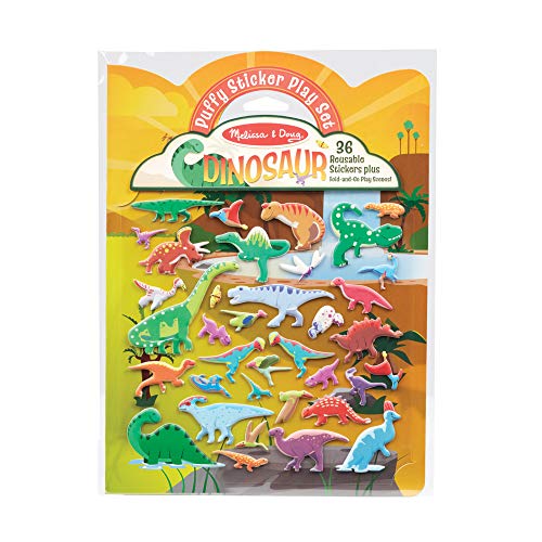 Melissa & Doug 40521 Wiederverwendbare Puffy Sticker-Dinosaurier | Aktivitätsbücher | ab 3 Jahren | Geschenk für Jungen oder Mädchen, Einheitsgröße, Mehrfarbig Melissa & Doug 40521 Wiederverwendbare Puffy Sticker-Dinosaurier | Aktivitätsbücher | ab 3 Jahren | Geschenk für Jungen oder Mädchen, Einheitsgröße, Mehrfarbig von Melissa & Doug