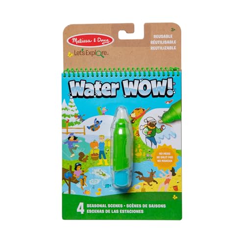 Melissa & Doug Water Wow - Jahreszeiten | Aktivitätenblöcke | Wasser Spielen für Kinder | 3+ | Geschenk für Jungen oder Mädchen von Melissa & Doug