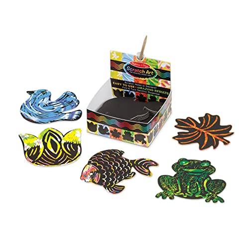 Melissa & Doug 42042 Nature Mini Notes, Scratch AR Art, Schwarz, S von Melissa & Doug