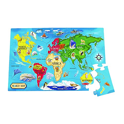 Melissa & Doug 446 Fußbodenpuzzle-Weltkarte von Melissa & Doug