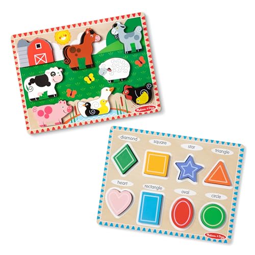 Melissa & Doug 50254 Chunky Puzzle Bundle, Mehrfarbig von Melissa & Doug