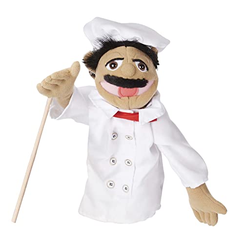 Melissa & Doug Chef Puppet With Detachable Wooden Rod for Animated Gestures von Melissa & Doug