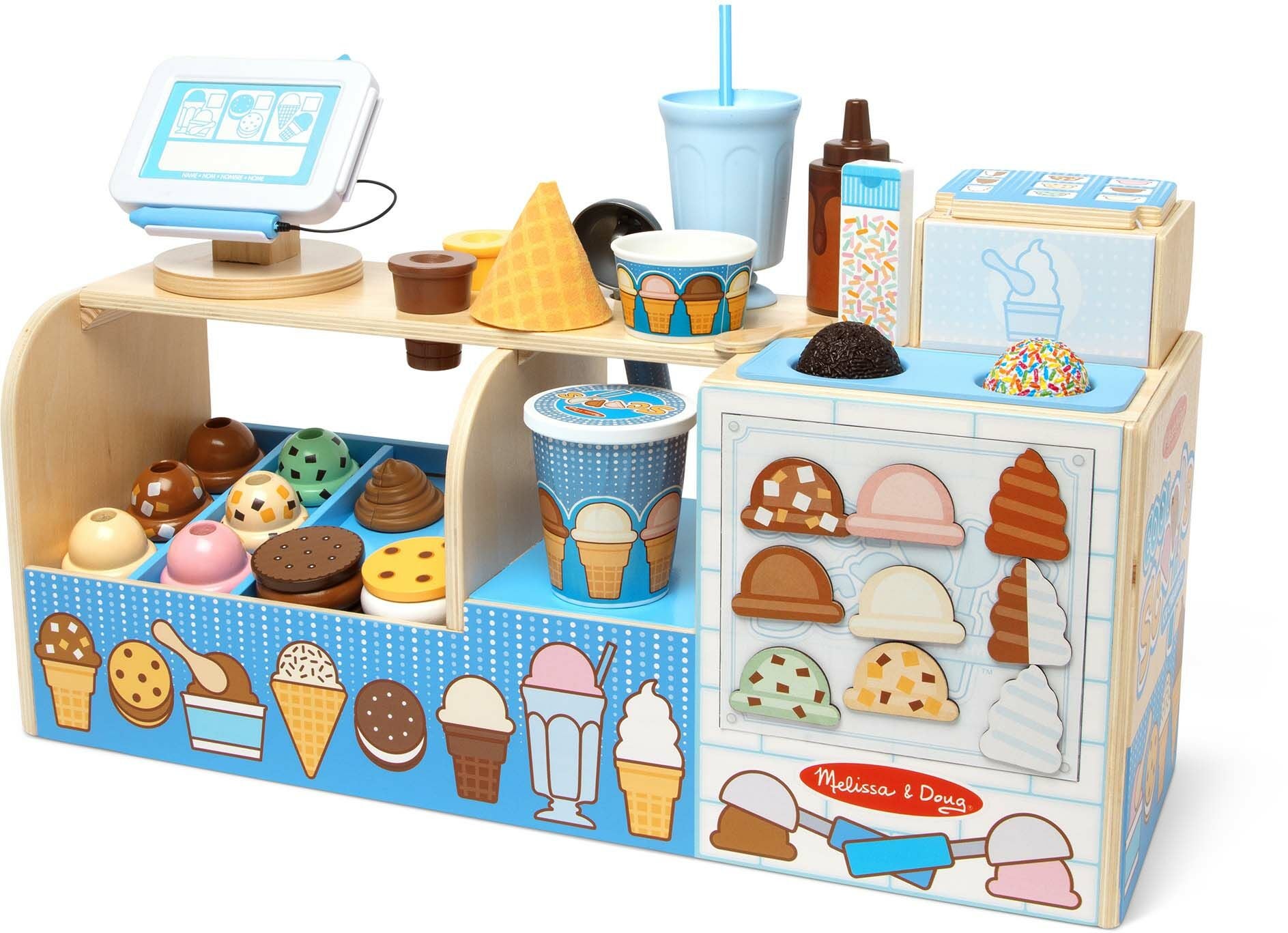 Melissa &  Doug Cool Scoops Eisstand 42 Teile von Melissa & Doug