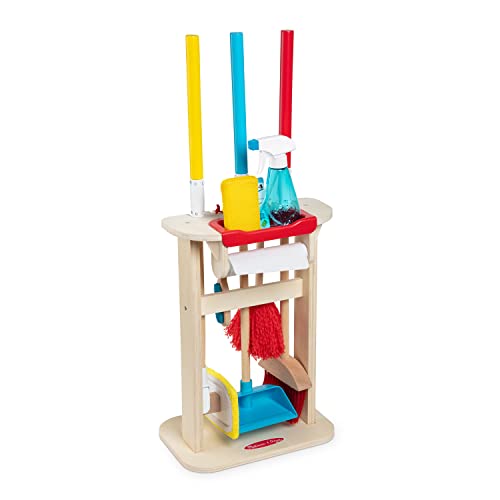 Melissa & Doug Deluxe Reinigungsspielset Funkeln & Glänzen | Holzspielzeug | Kinderspielzeug reinigen | Rollenspielzeug | 3+ | Geschenk für Jungen oder Mädchen | FSC-zertifizierte Materialien von Melissa & Doug