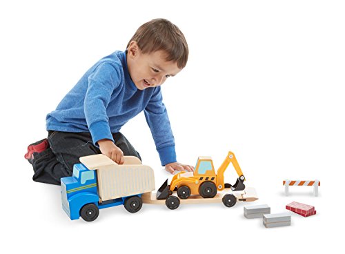 Melissa & Doug Dump Truck & Loader , Wooden Vehicles & Trains , Trucks & Vehicles , 3+ , Gift for Boy or Girl von Melissa & Doug