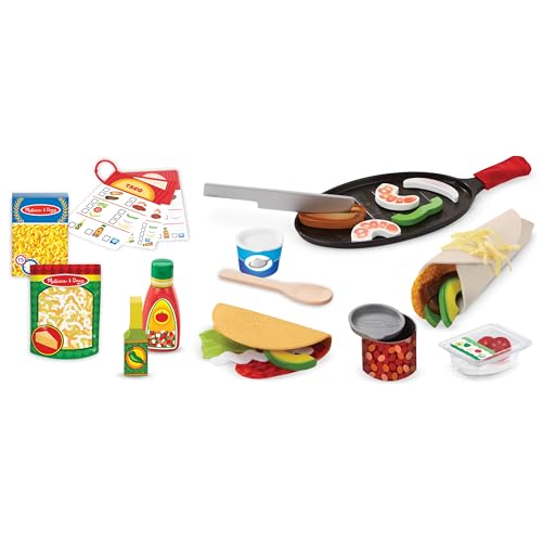 Melissa & Doug Fill & Fold Taco & Tortilla Set, 19370, mehrfarbig von Melissa & Doug