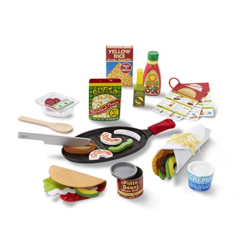 Melissa & Doug Fill & Fold Taco & Tortilla Set, 19370, mehrfarbig von Melissa & Doug