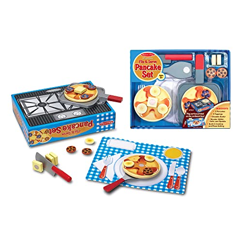 Melissa & Doug | Flip & Serve Pancake Set | Pretend Play | Play Food | 3+ | Gift for Boy or Girl von Melissa & Doug