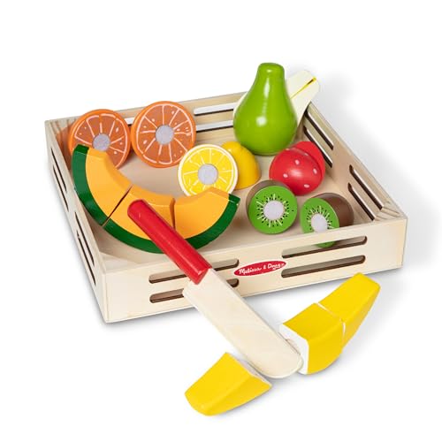 Melissa & Doug Früchte Zum Schneiden Aus Holz | Rolle spielen Essen Spielzeug | 3+ | Geschenk für Jungen oder Mädchen von Melissa & Doug