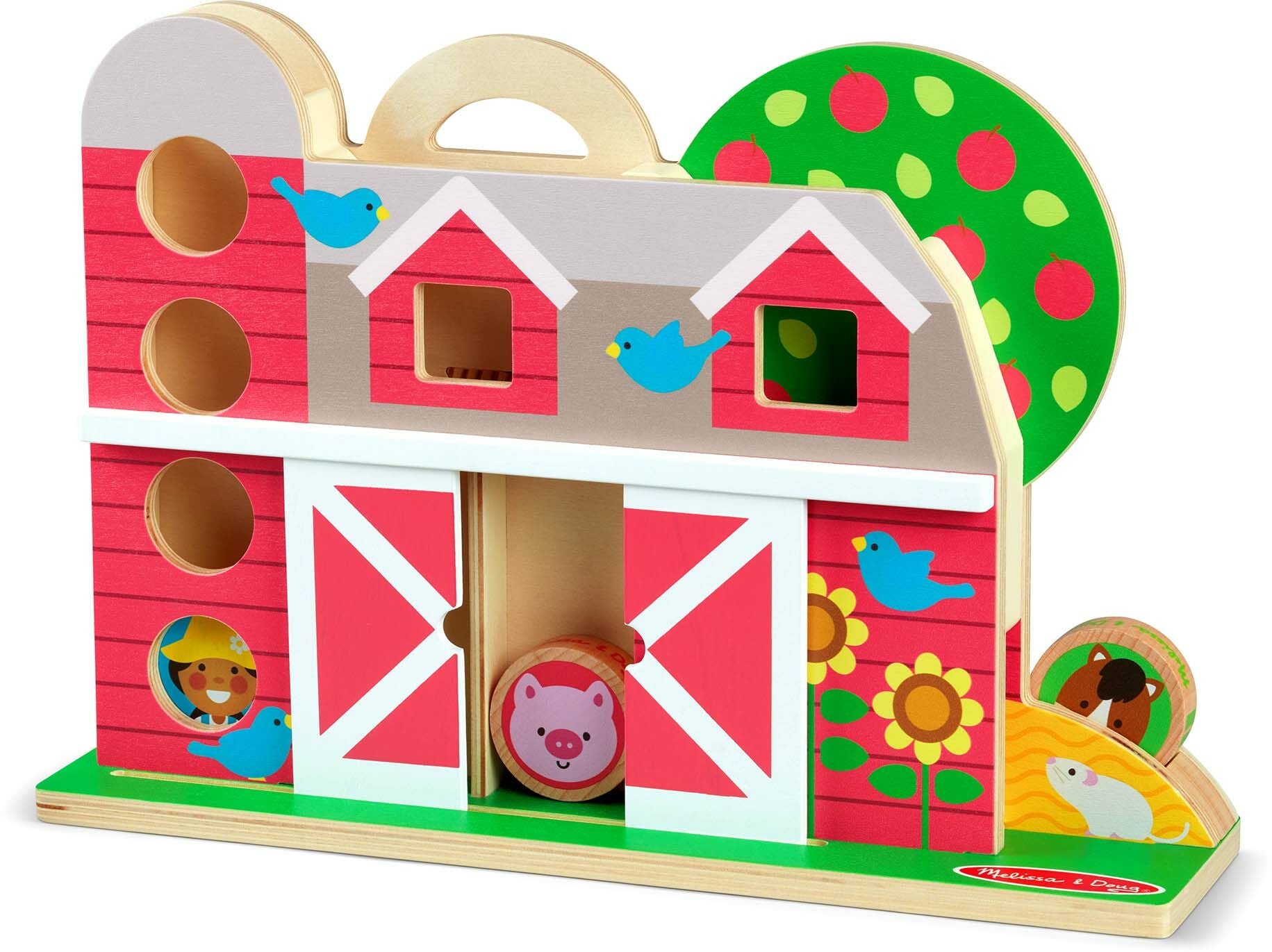 Melissa &  Doug GO TOTs Scheune mit 4 Charakteren von Melissa & Doug