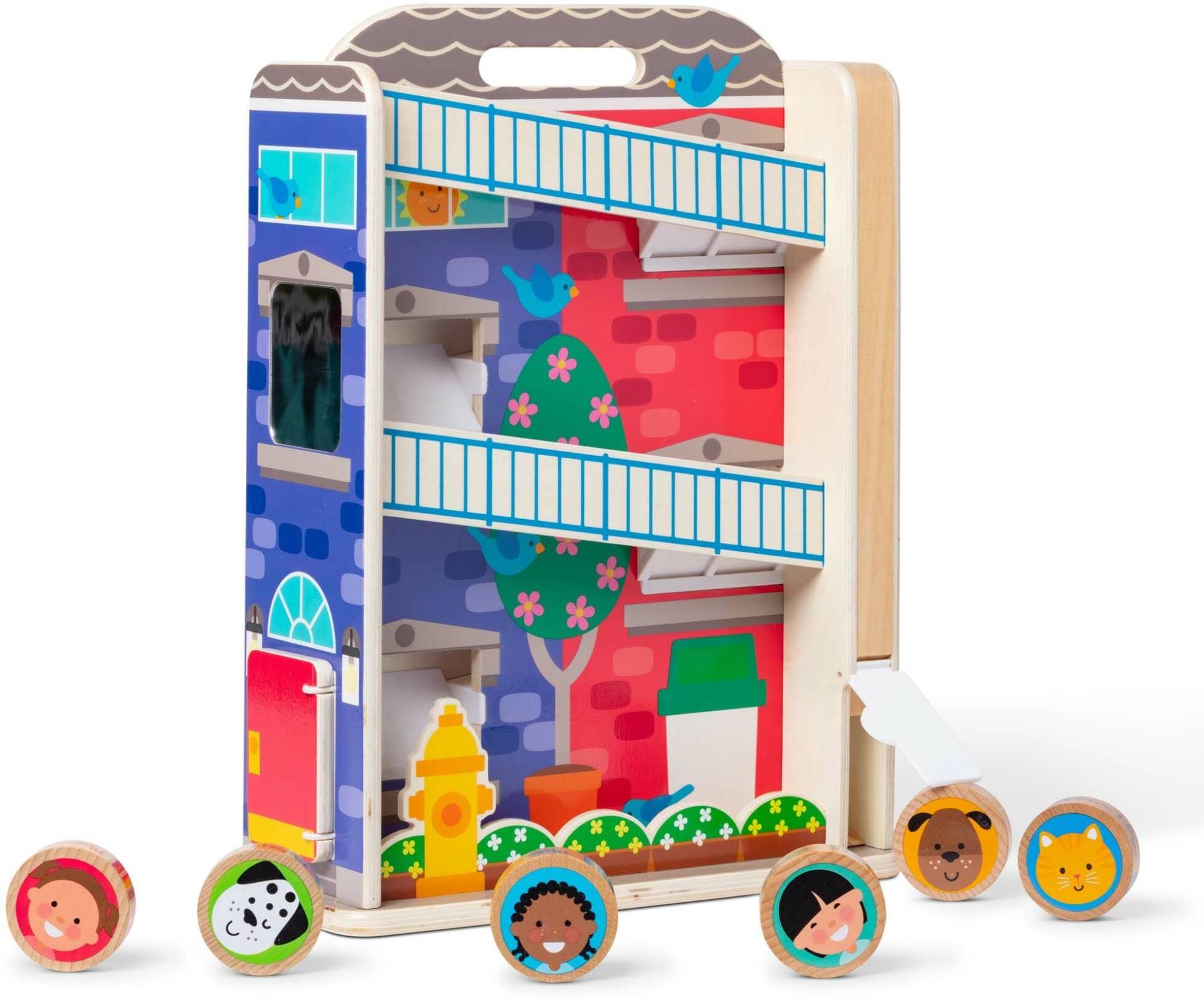 Melissa &  Doug GO TOTs Stadthaus mit 6 Charakteren von Melissa & Doug