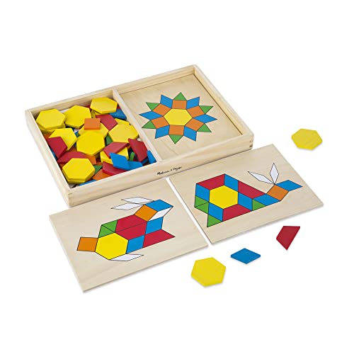 Melissa & Doug Geometrische Formen und Vorlagenbrettchen aus Holz (120 Teile) von Melissa & Doug