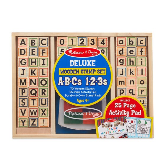 Melissa &  Doug Holzstempelset ABC 123 von Melissa & Doug