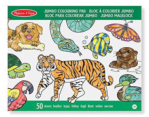 Melissa & Doug Jumbo Colouring Pad - Animals | Activity Pad | Coloring Pads | 3+ | Gift for Boy or Girl von Melissa & Doug