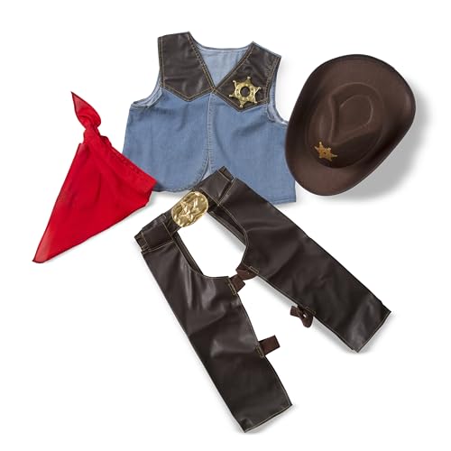 Melissa & Doug LCI4273 Cowboy Rollenspiel KOST-M Set von Melissa & Doug