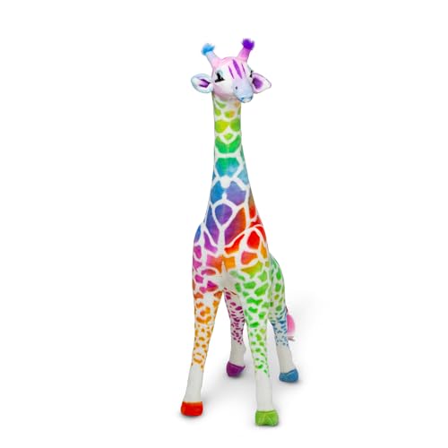 Melissa & Doug Lebensechte Regenbogen-Giraffe aus Plüsch von Melissa & Doug