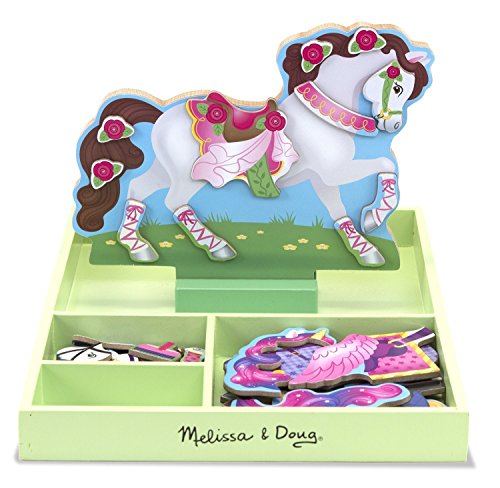 Melissa & Doug Magnetisches Holzpferd zum Schmücken - Mein Pferdchen Clover von Melissa & Doug