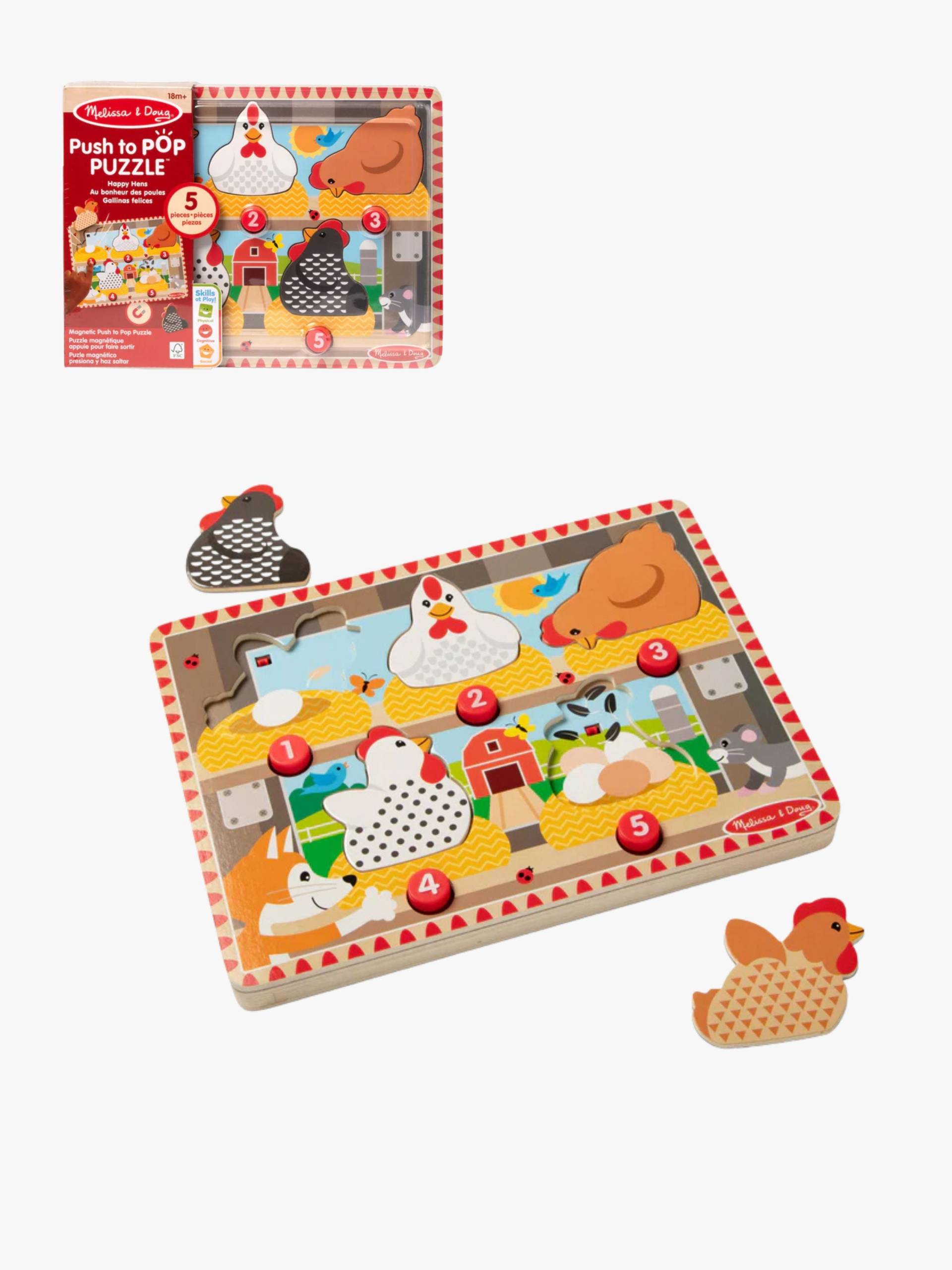 Melissa & Doug Magnetpuzzle aus Holz Hühner Melissa & Doug Magnetpuzzle aus Holz Hühner von Melissa & Doug