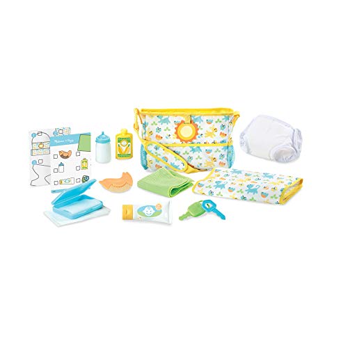 Melissa & Doug Mine to Love Puppen-Spielset Zeit zum Reisen mit Windeltasche, Fläschchen, Sonnencreme und mehr (17 Teile) von Melissa & Doug