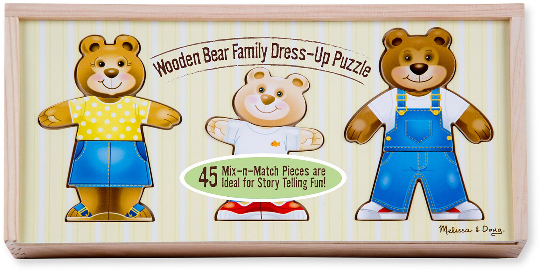 Melissa &  Doug Mix 'n Match Puzzle Bärenfamilie 45 Teile von Melissa & Doug