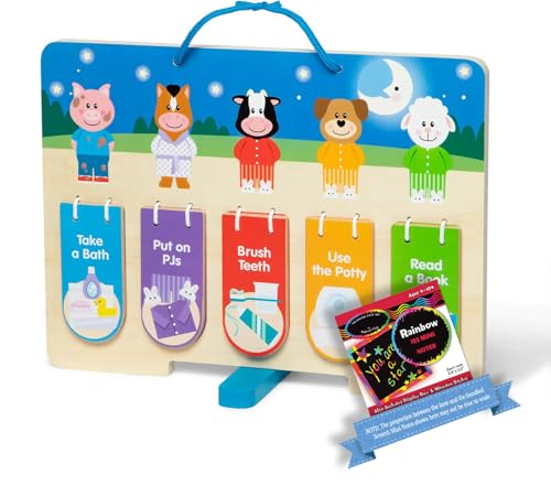 Melissa & Doug My Daily Routines Chart Bundle with 1 Theme Compatible M&D Scratch Fun Mini-Pad (50179) von Melissa & Doug