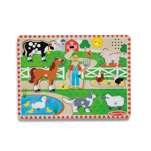 Melissa & Doug Old MacDonalds Lied Puzzle Englisch - 8-teiliges Steckpuzzle aus Holz mit dem beliebten Kinderlied, jedes Tier singt seine Strophe, fördert Motorik und Hörvermögen, ab 2 Jahren Melissa & Doug Old MacDonalds Lied Puzzle Englisch - 8-teiliges Steckpuzzle aus Holz mit dem beliebten Kinderlied, jedes Tier singt seine Strophe, fördert Motorik und Hörvermögen, ab 2 Jahren von Melissa & Doug