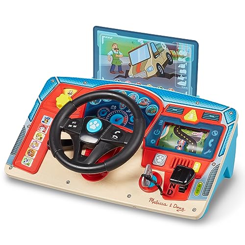 Melissa & Doug PAW Patrol Rettungsmission, Armaturenbrett aus Holz, Holzspielzeug, Lernspielzeug, Licht, Soundeffekten und beweglichen Teilen, 3 - 5 Jahre, Geschenk für Jungs oder Mädchen von Melissa & Doug