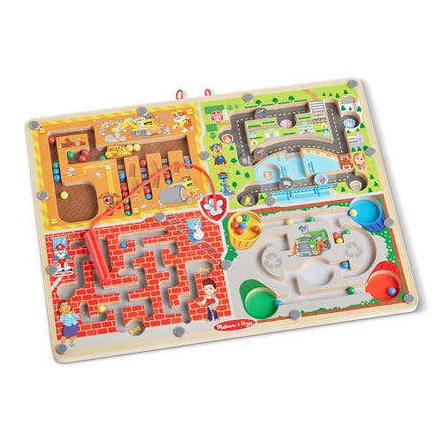 Melissa & Doug Paw Patrol Magnetische Labyrinth-Tafel aus Holz, 4-in-1 von Melissa & Doug