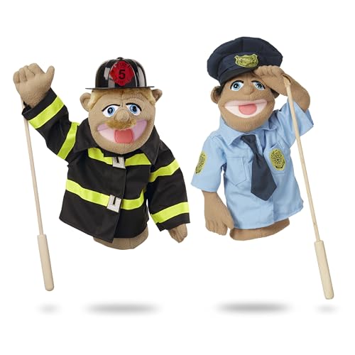 Melissa & Doug Puppet Bundle - Police Officer and Firefighter by Melissa & Doug von Melissa & Doug