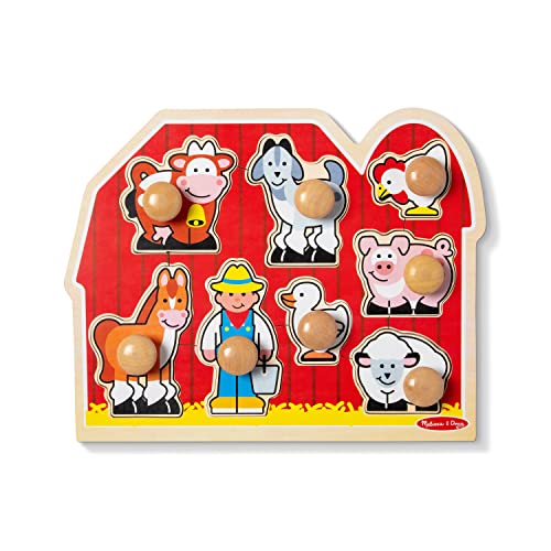 Melissa & Doug Puzzle Mit Grossen Stöpseln - Freunde Auf Dem Bauernhof von Melissa & Doug