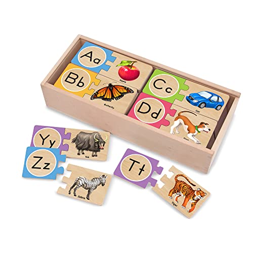 Melissa & Doug Puzzlekarten aus Holz - englisches Alphabet von Melissa & Doug