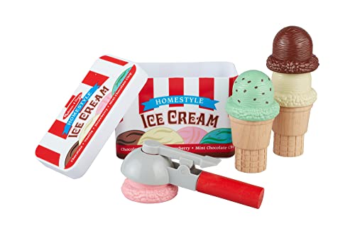 Melissa & Doug Scoop & Stack Ice Cream Cone Playset , Pretend Play Food , 3+ , Gift for Boy or Girl von Melissa & Doug