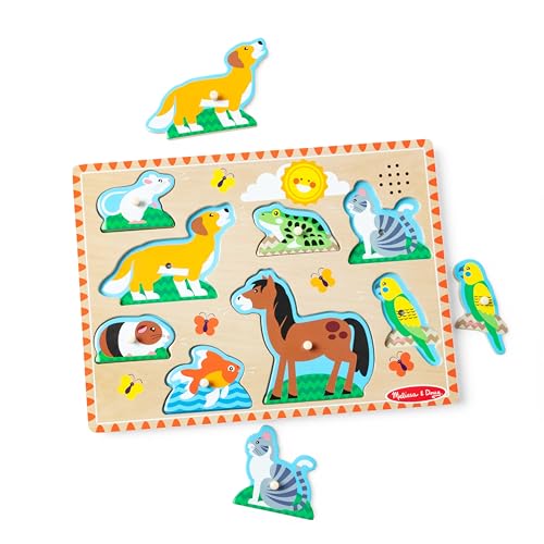 Melissa & Doug Soundpuzzle aus Holz - Haustiere von Melissa & Doug