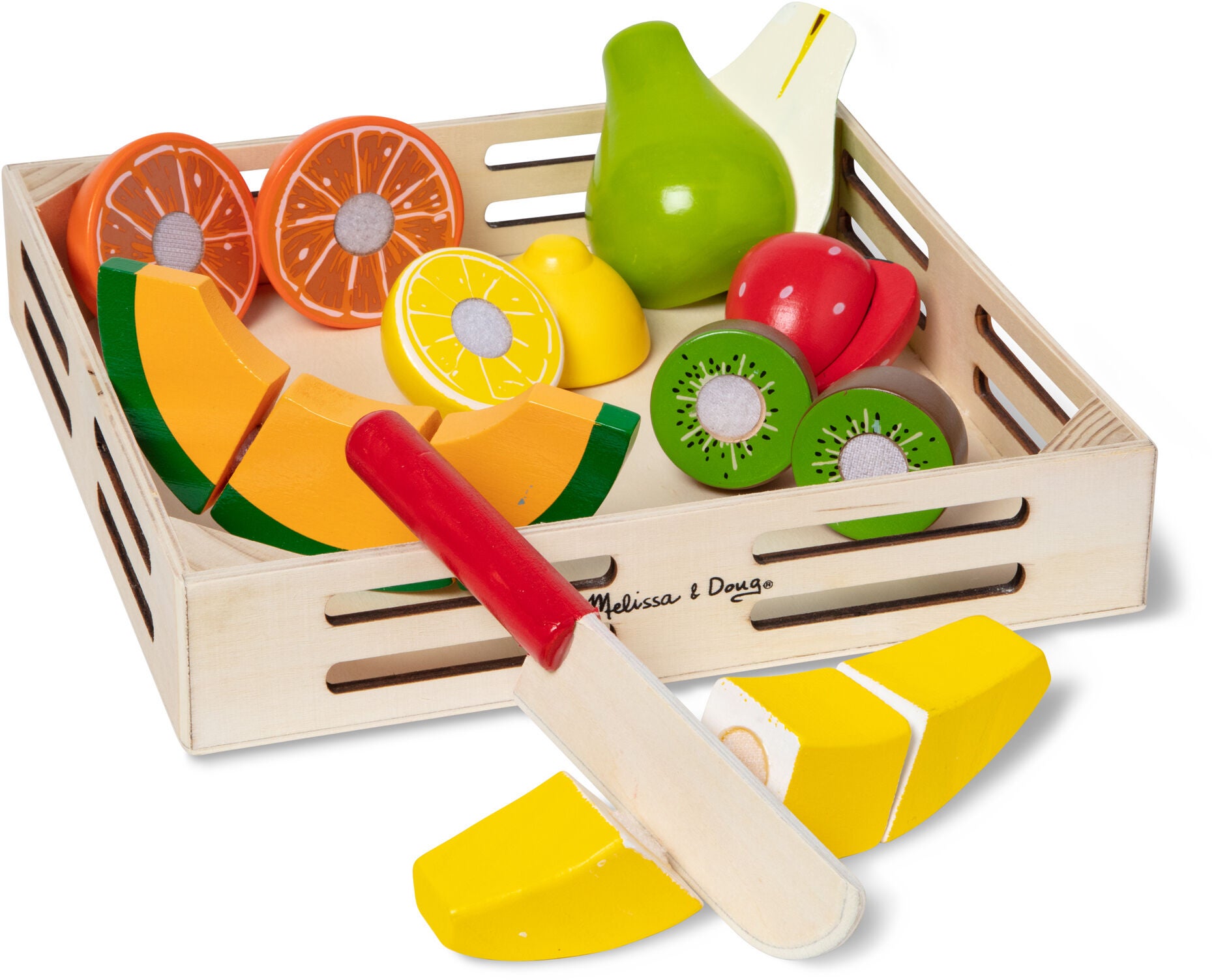 Melissa &  Doug Spielset Obst in einer Box mit Messer von Melissa & Doug