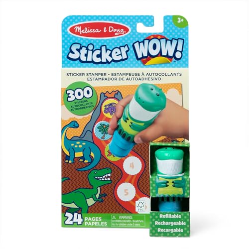Melissa & Doug Sticker Wow Stempel-Set Dinosaurier | Mit 300 Stickern | Nachfüllbarer Sticker-Stempel & 24-seitiger Aktivitätenblock | Für Kinder ab 3 Jahren Melissa & Doug Sticker Wow Stempel-Set Dinosaurier | Mit 300 Stickern | Nachfüllbarer Sticker-Stempel & 24-seitiger Aktivitätenblock | Für Kinder ab 3 Jahren von Melissa & Doug