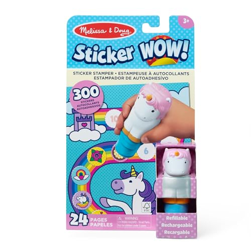 Melissa & Doug Sticker Wow Stempel-Set Einhorn | Mit 300 Stickern| Nachfüllbarer Sticker-Stempel & 24-seitiger Aktivitätenblock | Für Kinder ab 3 Jahren Melissa & Doug Sticker Wow Stempel-Set Einhorn | Mit 300 Stickern| Nachfüllbarer Sticker-Stempel & 24-seitiger Aktivitätenblock | Für Kinder ab 3 Jahren von Melissa & Doug