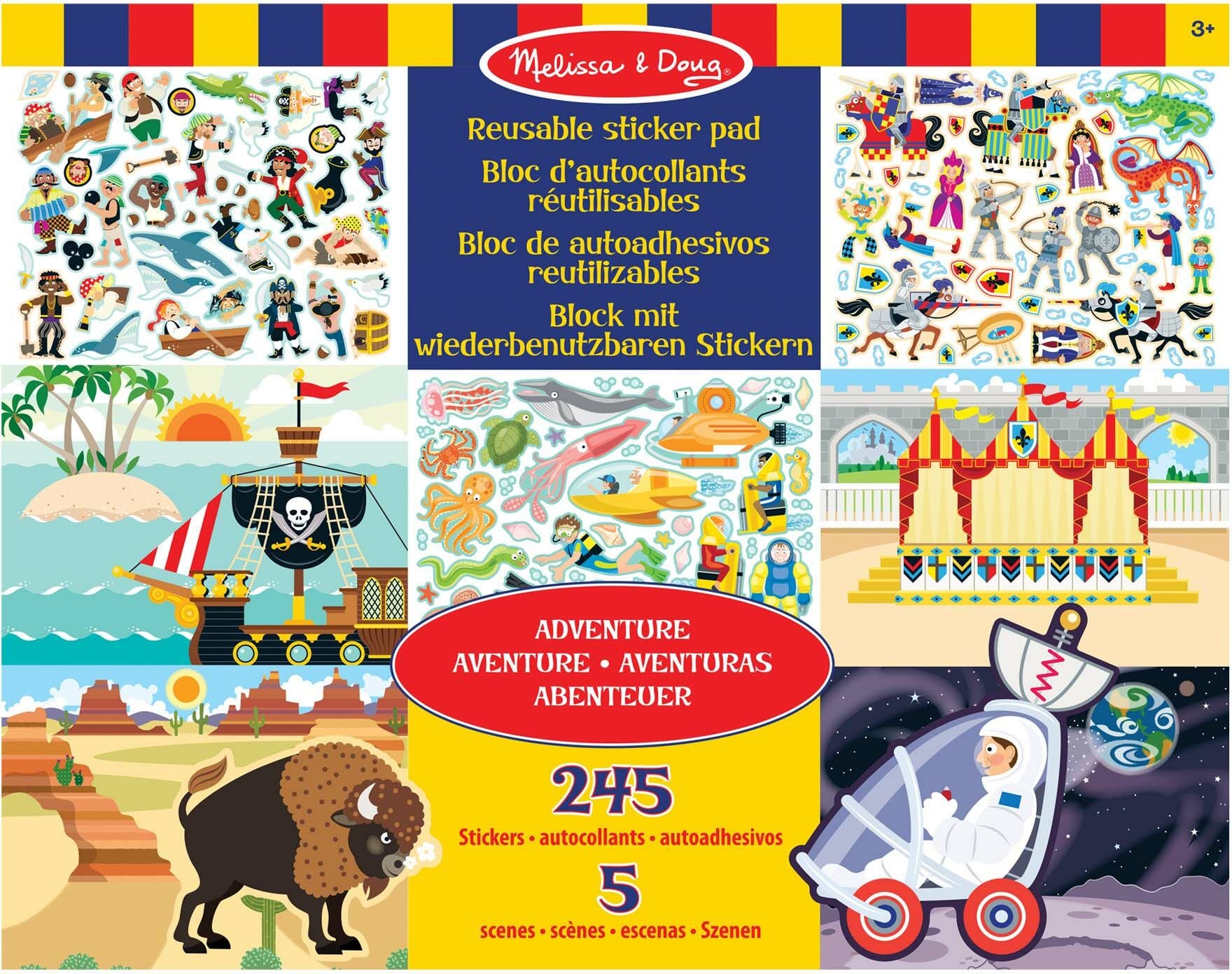 Melissa &  Doug Stickerbuch Abenteuer 245 Teile von Melissa & Doug