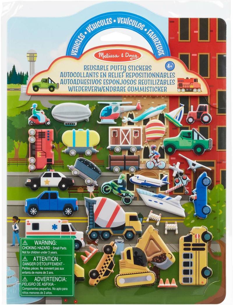 Melissa &  Doug Stickerbuch Fahrzeuge 32 Teile von Melissa & Doug