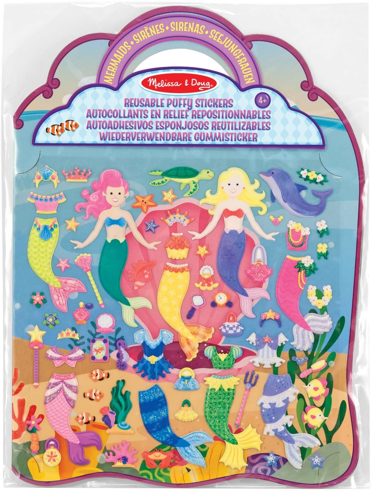 Melissa &  Doug Stickerbuch Meerjungfrauen 65 Teile von Melissa & Doug