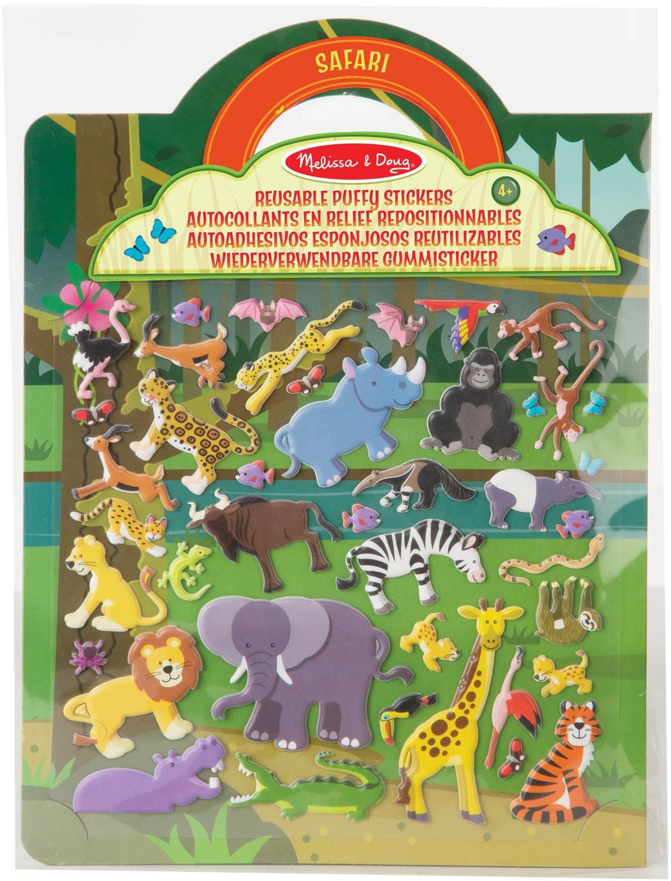 Melissa &  Doug Stickerbuch Safari 42 Teile von Melissa & Doug