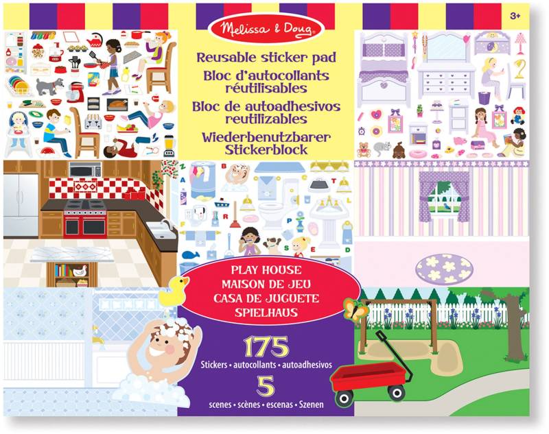 Melissa &  Doug Stickerbuch Spielhaus 175 Teile von Melissa & Doug