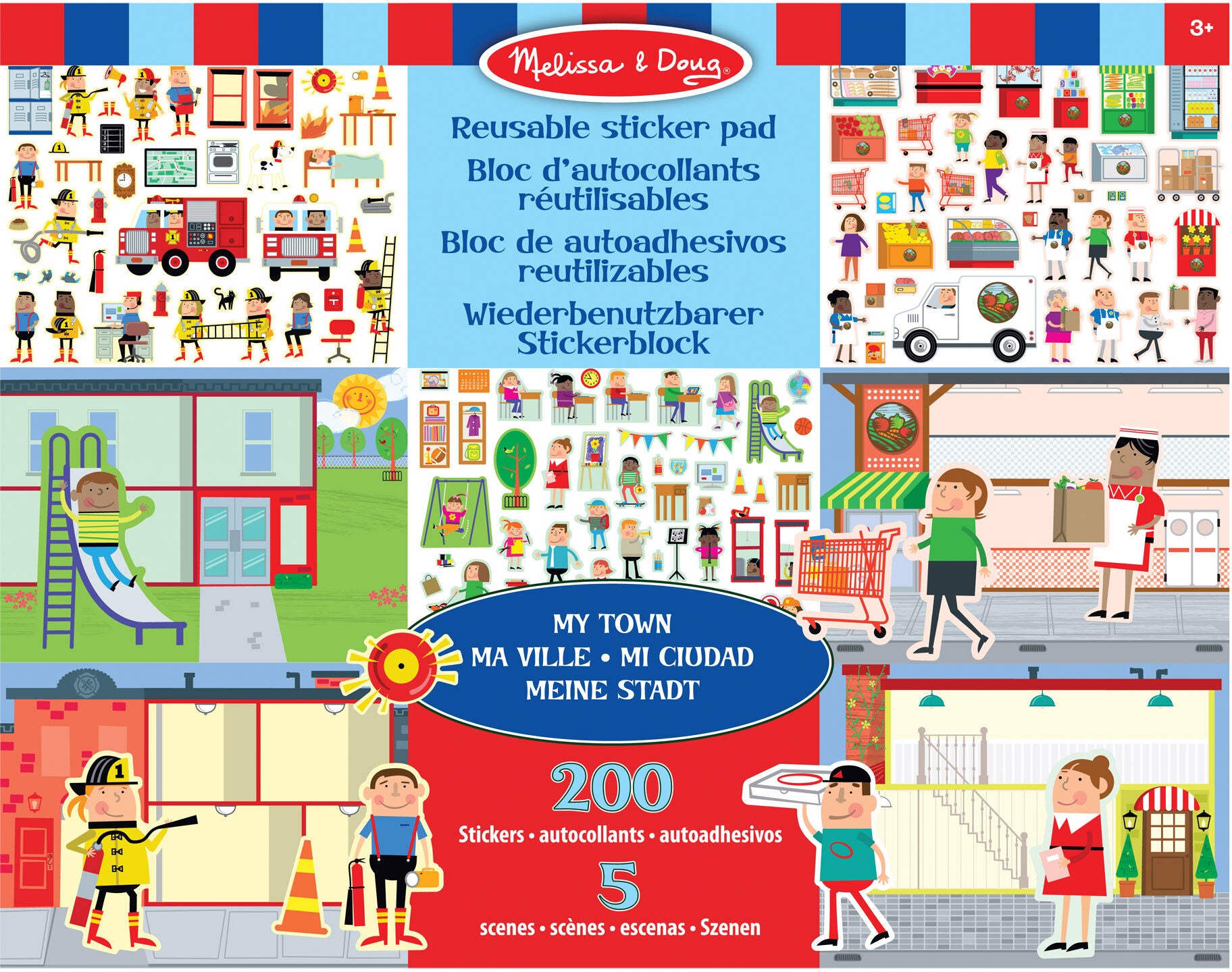 Melissa &  Doug Stickerbuch Stadt 200 Teile von Melissa & Doug